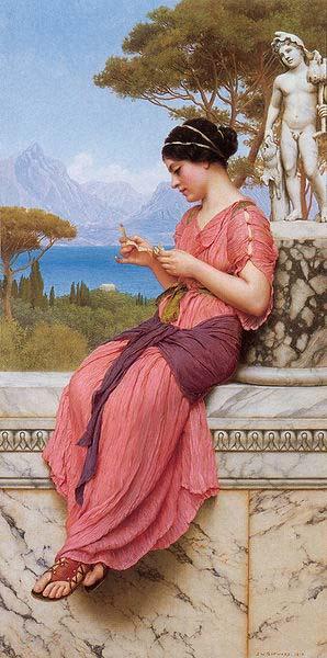 John William Godward Le Billet Doux (The Love Letter) oil painting image